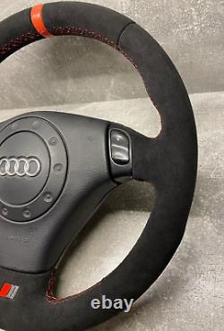 Audi a4/s4 b5 a6/s6 c5 80 b4 alcantara leather sline steering wheel