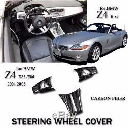 Automotive interior for BMW Z4 E85 E86 2004-2008 carbon steering wheel cover