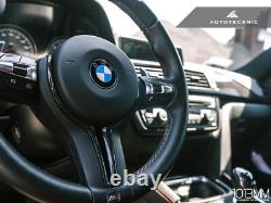 Autotecknic Carbon Fiber Steering Wheel Trim Cover Bmw F87 M2 F80 M3 F82 M4