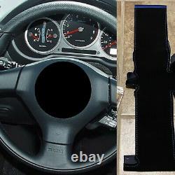 BLUE v2 Stitching Subaru WRX/STI Steering Wheel Wrap Suede 2005-2007