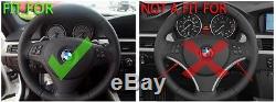 BMW 08-12 E90 E92 E93 M3 Real Carbon Fiber Steering Wheel Cover Trim Overlay
