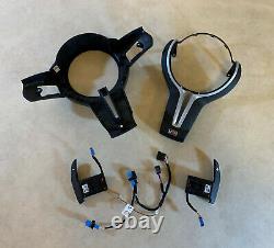 BMW 5 6 F07 F10 F11 F06 F12 F13 Steering Wheel M5 Leather Cover Paddles Wire SET