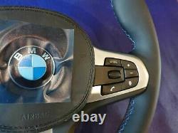 BMW 5 6 X3 X4 G30 G31 G32 G01 G02 M Steering Wheel VIBRO ACC M Stitches