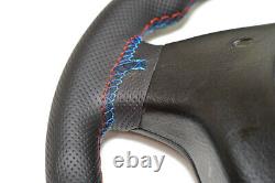 BMW Alcantara Steering Wheel BMW M3 E46 E39 X5 E53 M5 Suede / leather BLUE strip