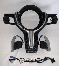 BMW Carbon Fiber Steering Wheel Trim Kit F80 F22 F30 F10 F32 F33 M Performance