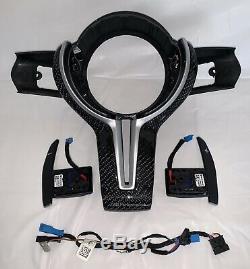 BMW Carbon Fiber Steering Wheel Trim Kit F80 F22 F30 F10 F32 F33 M Performance