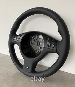 BMW E39 E46 M Sport Steering Wheel Wrapped Nappa Leather &Trim