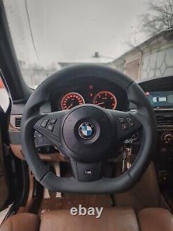 BMW E60 E61 E63 E64 5/6-series Flat Bottom Custom M Steering Wheel