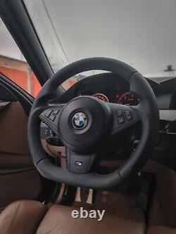 BMW E60 E61 E63 E64 5/6-series Flat Bottom Custom M Steering Wheel