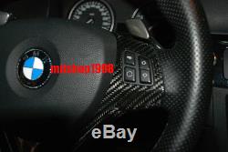 BMW E90 E91 E92 E93 20052008 Carbon Fiber Steering Wheel Trim Cover