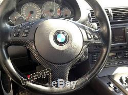 BMW M3 Carbon Fiber M Steering Wheel Cover Trim for E46 E39 X3 X5 M5