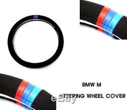 BMW M Style Steering Wheel Cover F10 F30 E60 E90 X1 X3 X5 M3 M5 M6