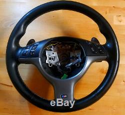 BMW OEM E46 M3 01-06 E39 M5 01-03 Tri-Color SMG Paddles Steering Wheel USED