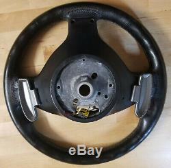 BMW OEM E46 M3 01-06 E39 M5 01-03 Tri-Color SMG Paddles Steering Wheel USED