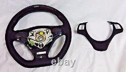 BMW OEM E90 E91 E92 E93 Performance Alcantara Steering Wheel Display For Paddles