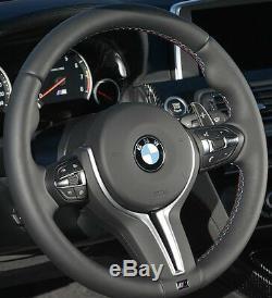 BMW OEM F10 M5 F06 F12 F13 M6 Heated Steering Wheel Tri-Color Rim & Cover Only