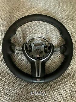 BMW OEM F10 M5 F06 F12 F13 M6 M Sport Steering Wheel Tri-Color With Trim Cover