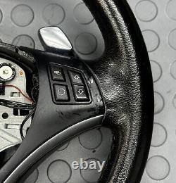 BMW Steering Wheel PADDLE HEATED E90 E92 135i 335i 06 07 08 09 10 11 12 13 OEM