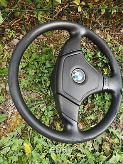 BMW e36 e31 e32 e34 e39 e38 OEM Leather Sport Steering Wheel + Clock Spring