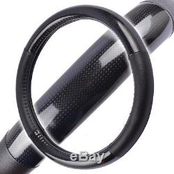 BPA Steering Wheel Cover Fits 14.5-15.5 Size Black Carbon Fiber Look Performance