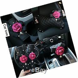 Besplore Girly Steering Wheel Cover, Beautiful Camellia, 15 I. FREE 2 Day Ship