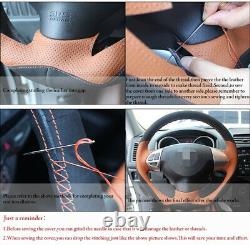 Black Alcantara Custom Steering Wheel Cover For Alfa Romeo Giulia Stelvio 2017 +