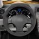 Black Alcantara Dark Gray Steering Wheel Cover Holster for Lexus IS 200 220d 250
