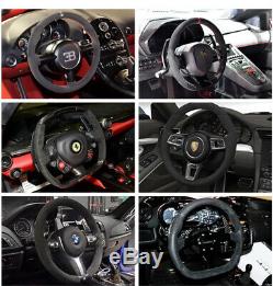 Black Alcantara Steering Wheel Cover for BMW 316i 320i 328i 320d F20 F45 F30 F31