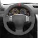 Black Alcantara Steering Wheel Cover for Infiniti G35 2003-06 Nissan Skyline V35