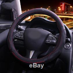 Black Car Steering Wheel Cover Frame Trim for Infiniti Q50 Q50L Q70 QX50/70/80