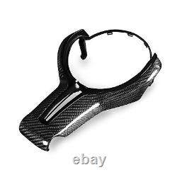 Black Carbon Fiber Steering Wheel Cover For BMW M2 M3 M4 M5 M6 X5M X6M 2011-2018