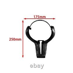 Black Carbon Fiber Steering Wheel Cover For BMW M2 M3 M4 M5 M6 X5M X6M 2011-2018