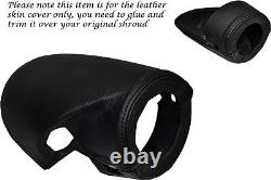 Black Stitch Fits Ford Capri Mk2 Mk3 Steering Wheel Shroud Leather Skin Cover