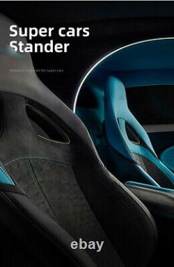 Blue Alcantara Car Steering Wheel Cover Sticker For BMW E90 E92 E93 M3 3 Series
