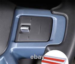 Blue Matte Steering Wheel Strip Cover Trim Fit For Land Rover Defender 2020-2024