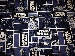 Blue Star Wars Steering Wheel Cover featuring Darth Vader, C-3PO, Luke Skywalker