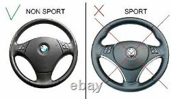 Bmw 3 E90 E91 X1 E84 Nappa/perf Leather Ergonomic Inlays Steering Wheel Thick