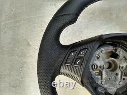 Bmw 3 E90 E91 X1 E84 Nappa/perf Leather Ergonomic Inlays Steering Wheel Thick