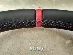 Bmw 3 E90 E91 X1 E84 Nappa/perf Leather Ergonomic Inlays Steering Wheel Thick