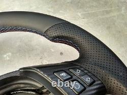 Bmw 3 E90 E91 X1 E84 Nappa/perf Leather Ergonomic Inlays Steering Wheel Thick