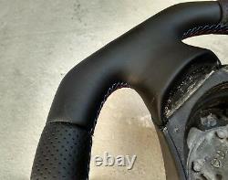 Bmw 3 E90 E91 X1 E84 Nappa/perf Leather Ergonomic Inlays Steering Wheel Thick