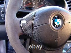 Bmw E36 M Technic Real Carbon Steering Wheel Trims / Coverings, New Laminated