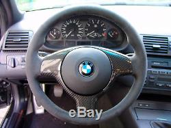 Bmw E46 Real Carbon Fiber Steering Wheel Cover For M Steering Wheel