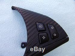 Bmw E60 M5, E63, E64 M6 Steering Wheel Cover Rewrapped With Carbon Fiber Vinyl
