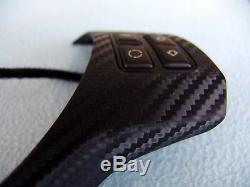 Bmw E82, E87, E90, E92 M Steering Wheel Cover Rewrapped With Carbon Fiber Vinyl