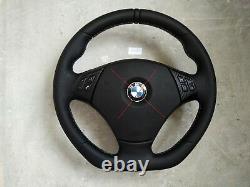 Bmw E90 E91 E84 New Nappa Leather Ergonomic Inlays Steering Wheel Flat Bottom