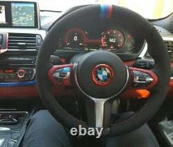 Bmw F32 F30 F34 F87 M2 F80 M3 F82 F12 F13 F85 Alcantara Steering Wheel Cover Tri
