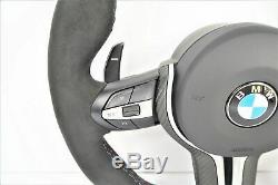 Bmw M Sport F15 F20 F22 F30 F32 M1 M2 Leather Half Alcantara Steering Wheel #178