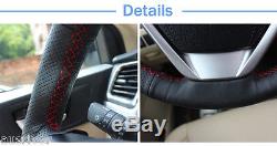 Brand NewCar Nubuck First Leather Steering Wheel Cover For Toyota Highlander