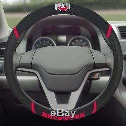 Brand New NCAA Ohio State Buckeyes Universal Fit Car Truck Steering Wheel Cover